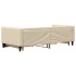 Sofá cama nido con cajones tela color crema 90x200