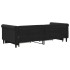Sofá cama nido con cajones terciopelo negro 90x200