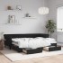 Sofá cama nido con cajones terciopelo negro 80x200
