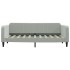 Sofá cama nido con cajones terciopelo gris claro 90x190