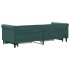 Sofá cama nido con cajones terciopelo verde oscuro 80x200