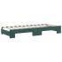 Sofá cama nido con cajones terciopelo verde oscuro 80x200