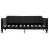 Sofá cama nido con cajones terciopelo negro 90x190