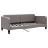 Sofá cama nido con cajones tela gris taupe 90x200