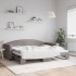 Sofá cama nido tela gris taupe 90x200