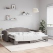 Sofá cama nido tela gris taupe 90x200 cm