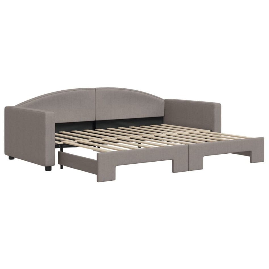 Sofá cama nido tela gris taupe 90x200