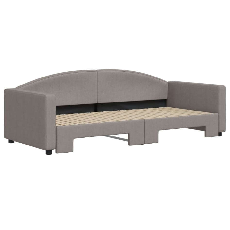 Sofá cama nido tela gris taupe 90x200