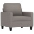 Sillón de tela gris taupé 60