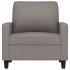 Sillón de tela gris taupé 60
