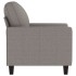 Sillón de tela gris taupé 60