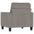 Sillón de tela gris taupé 60