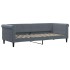 Sofá cama nido con cajones terciopelo gris oscuro 80x200