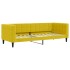 Sofá cama nido con cajones terciopelo amarillo 80x200