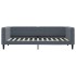 Sofá cama nido con cajones terciopelo gris oscuro 90x200