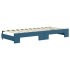 Sofá cama nido con cajones terciopelo azul 80x200
