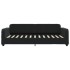 Sofá cama nido con cajones terciopelo negro 80x200