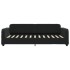Sofá cama nido con cajones terciopelo negro 90x200