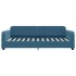 Sofá cama nido con cajones terciopelo azul 100x200