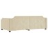 Sofá cama nido con cajones tela color crema 80x200