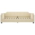 Sofá cama nido con cajones tela color crema 90x200