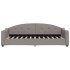 Sofá cama nido con cajones tela gris taupe 80x200