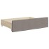 Sofá cama nido con cajones tela gris taupe 80x200
