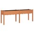 Jardinera con forro madera maciza de abeto marrón 203x53x76