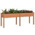 Jardinera con forro madera maciza de abeto marrón 203x53x76
