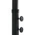 Sombrilla de jardín con palo de aluminio negro 460x270