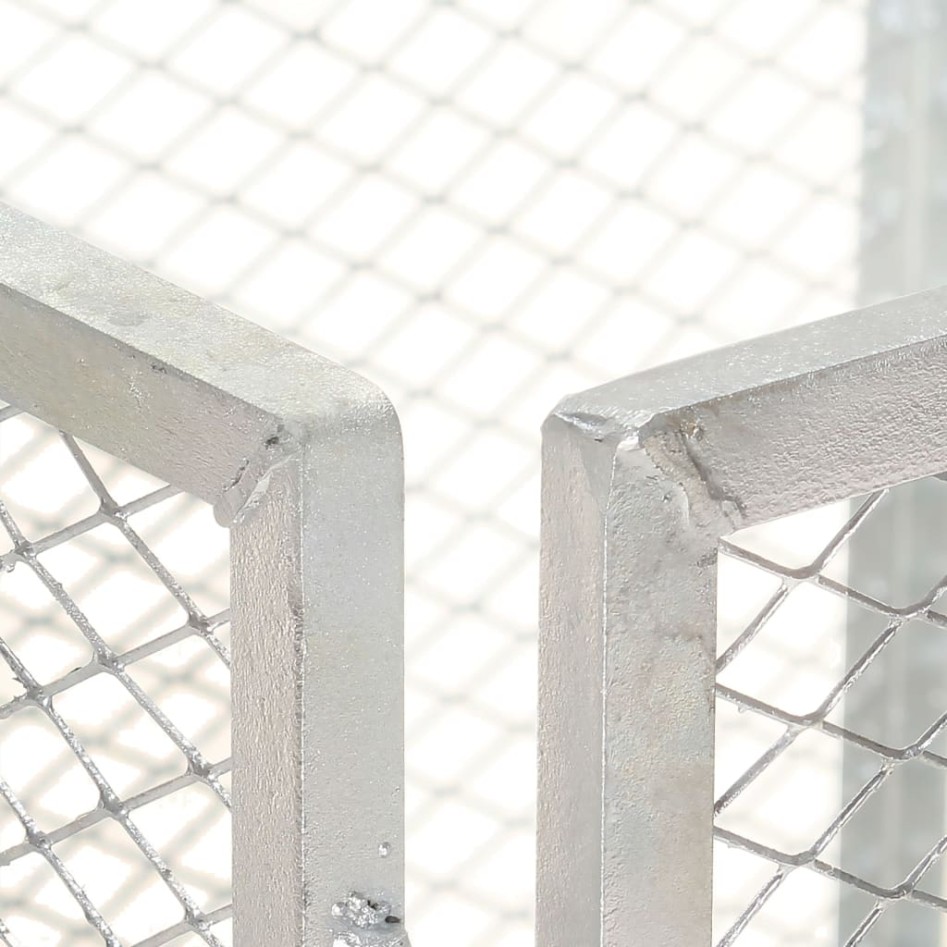 Compostador de jardín hierro galvanizado 100x100x77