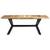 Mesa de comedor de madera maciza de mango 200x100x75