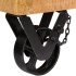 Zapatero madera maciza de mango 86x35x55