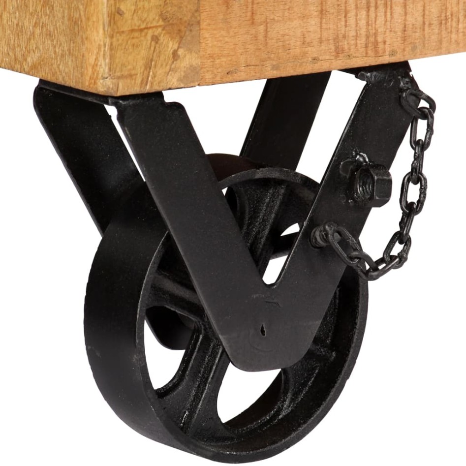 Zapatero madera maciza de mango 86x35x55