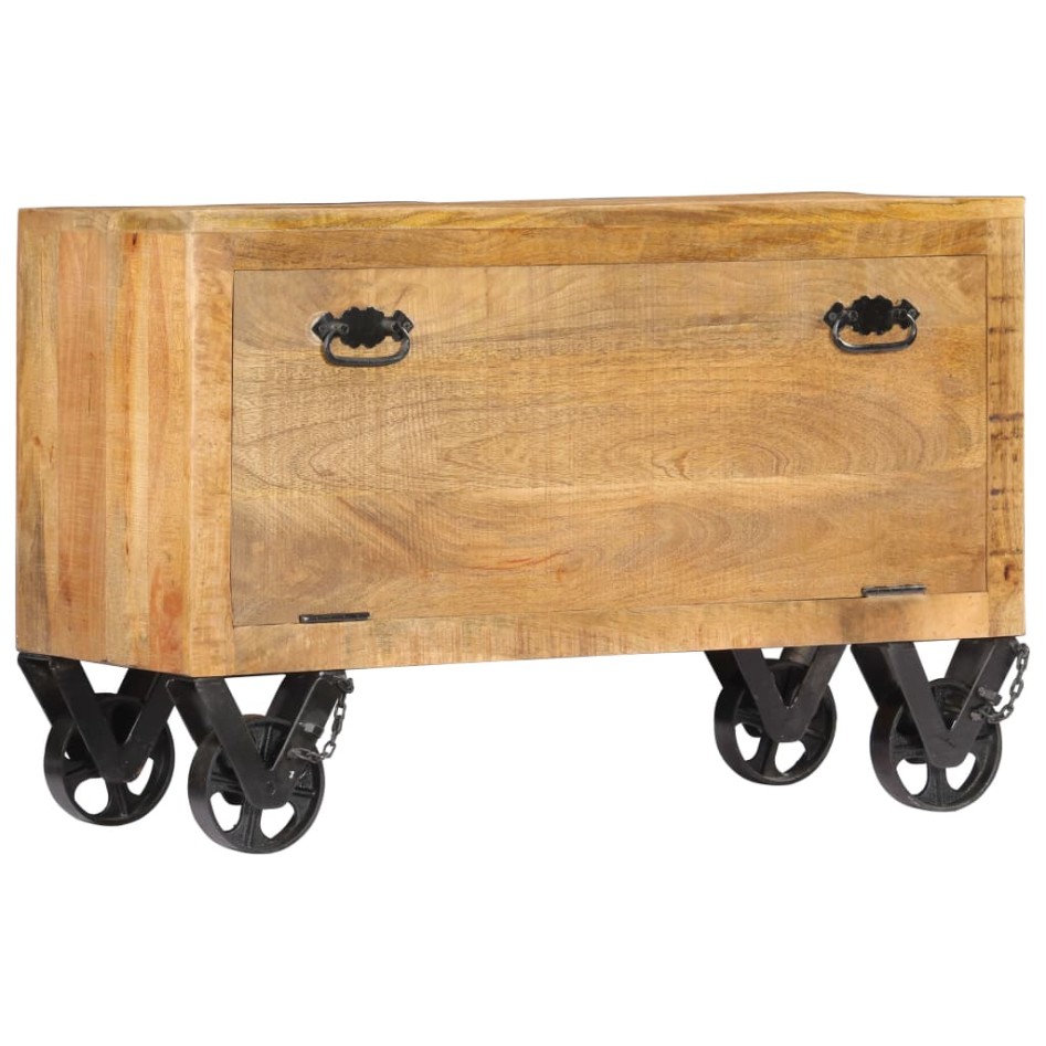 Zapatero madera maciza de mango 86x35x55