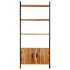 Estantería de 4 niveles madera de mango rugosa 80x30x180
