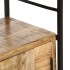 Estantería de 4 niveles madera de mango rugosa 80x30x180