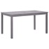 Mesa de jardín madera maciza de acacia gris lavado 140x80x74