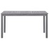 Mesa de jardín madera maciza de acacia gris lavado 140x80x74