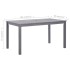Mesa de jardín madera maciza de acacia gris lavado 140x80x74