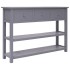 Aparador madera maciza de Paulownia gris 108x30x76