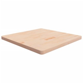 Tablero de mesa cuadrada madera de roble sin tratar 80x80x4