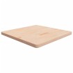 Tablero de mesa cuadrada madera de roble sin tratar 80x80x4 cm