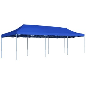 Carpa para fiestas pop-up plegable azul 3x9