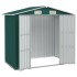 Cobertizo de jardín acero galvanizado verde 205x129x183