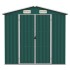 Cobertizo de jardín acero galvanizado verde 205x129x183