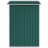 Cobertizo de jardín acero galvanizado verde 205x129x183