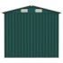 Cobertizo de jardín acero galvanizado verde 205x129x183
