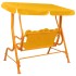 Banco balancín para niños tela amarillo 115x75x110