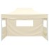 Carpa plegable profesional con 3 paredes acero color crema